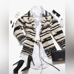 Zebra Cardi Coat